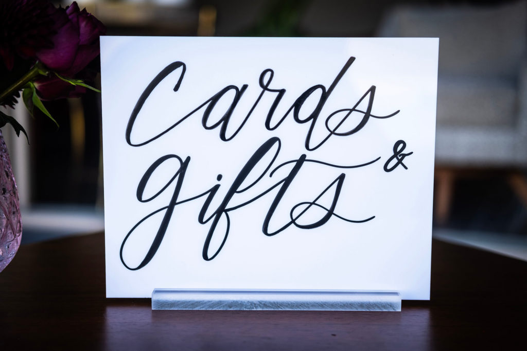 Cards and Gifts – White Acrylic